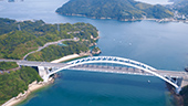大三島橋/空撮2の写真