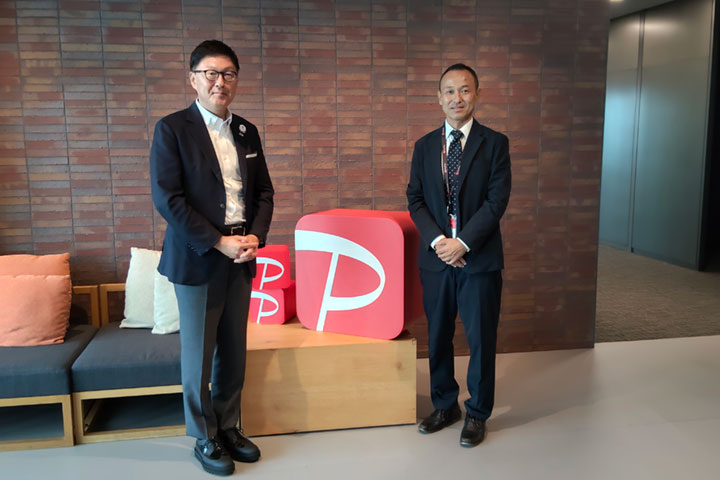 今治市長によるPayPay株式会社本社（東京都新宿区四谷）への表敬訪問写真