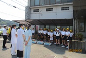 清水小学校　出発式の写真2