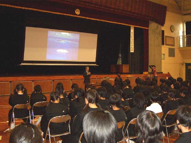 日本丸名誉船長講演会の様子