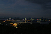 来島海峡大橋/夜景の写真