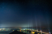 来島海峡大橋/夜景の写真