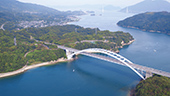 大三島橋/空撮1の写真