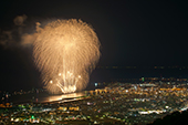 おんまく花火/近見山の写真