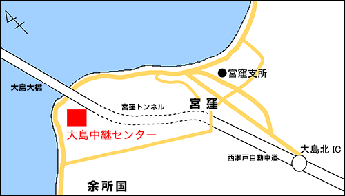 大島中継センターの周辺地図