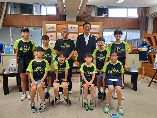 常盤HS市長表敬訪問の写真 1