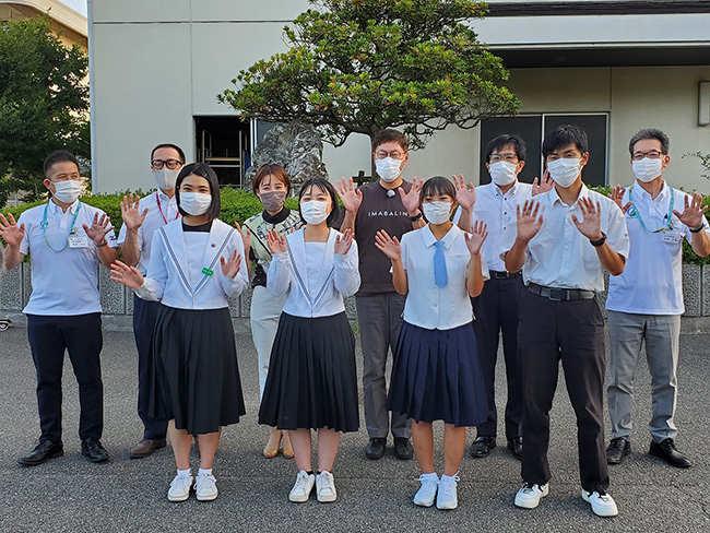 市政広報番組収録（みんなの学校）の写真 1