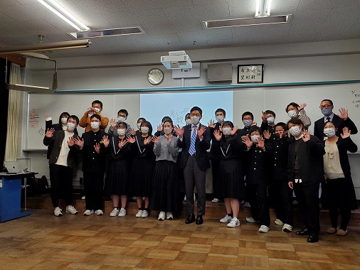 市政広報番組収録（みんなの学校）の写真 1