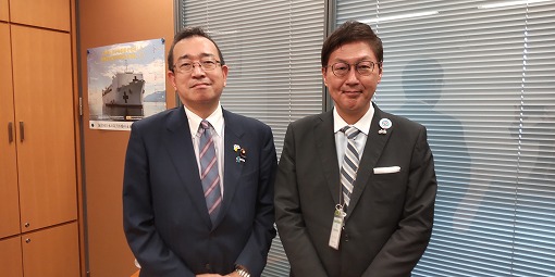海運税制に係る国会議員訪問の写真 1