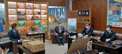 日本農業賞越智氏面会の写真 1