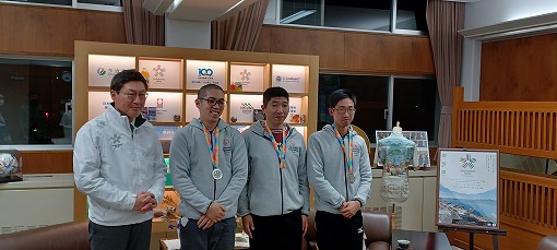 スペシャルオリンピックス市長表敬訪問の写真 1