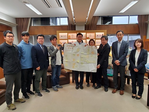 今治若者会議市長表敬訪問の写真 1