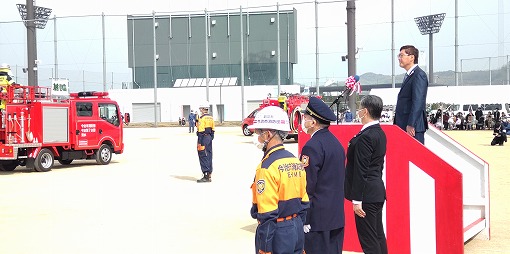 今治市消防出初式の写真 1