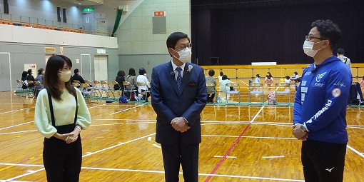 市政広報番組収録（子供たちとみんなでスポーツ）の写真 1