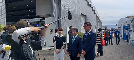市政広報番組収録（バリシップ）の写真 1