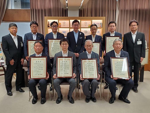 今治市優良建設工事表彰式の写真 1