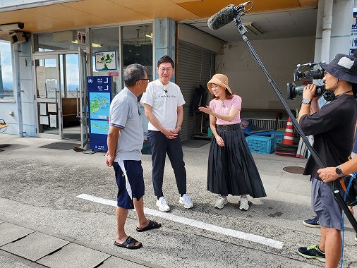 今治市政広報番組（関前ふたり旅）収録の写真 1