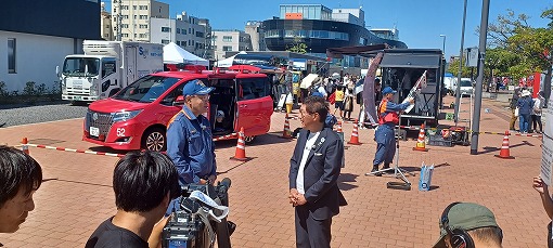 市政広報番組収録の写真 1