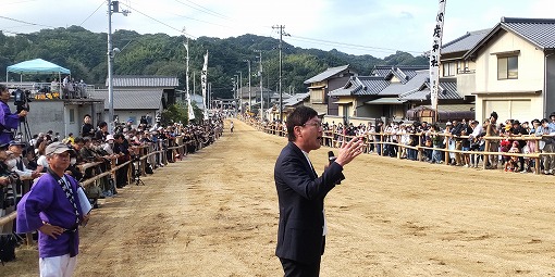 お供馬の走り込みの写真 1