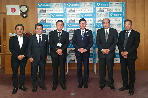 泉佐野市千代松市長面会の写真 1