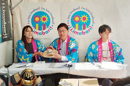 市政広報番組収録（ライブコマース）の写真 1