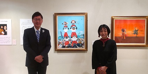 かのうかりん先生絵本寄贈式の写真 1