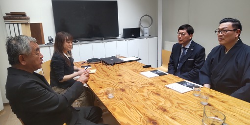 隈研吾氏との面会の写真 1