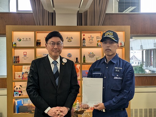 被災地派遣者激励式の写真 1