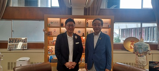 長崎県松浦市長　表敬訪問の写真 1