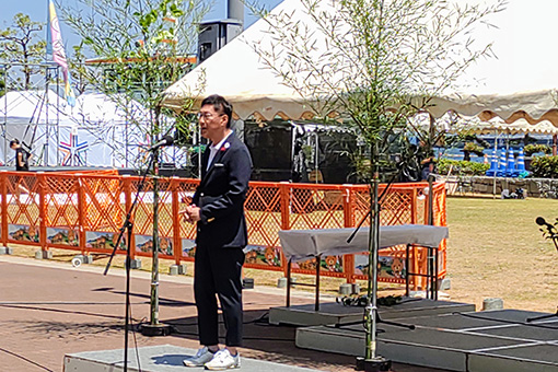 今治市民のまつり「おんまく」祈願祭・開会セレモニーの写真 1