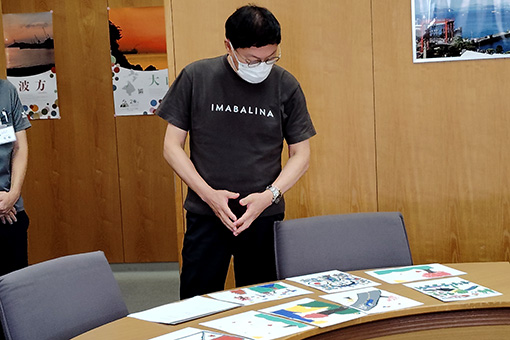 タオルデザイン展審査の写真 1