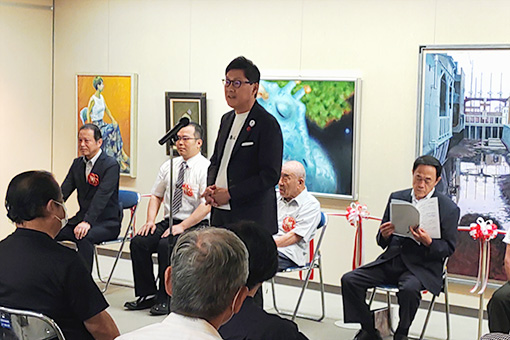 第76回市展開展式の写真 1