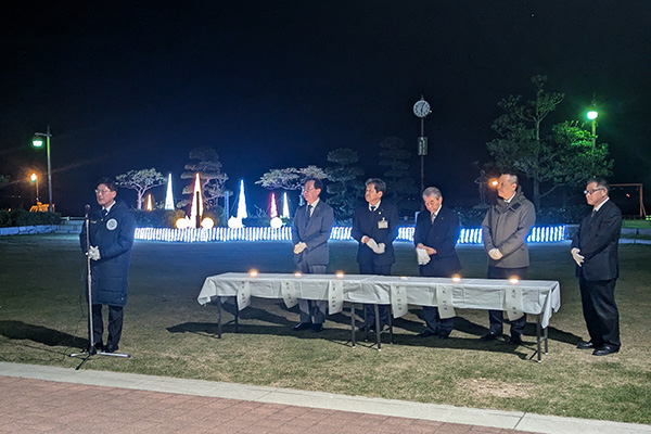 今治花と緑と光の会　イルミネーション点灯式の写真 1