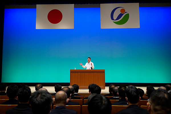 令和7年　市長年頭訓示の写真 1