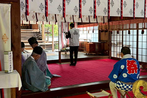 姫坂神社　神事の写真 1