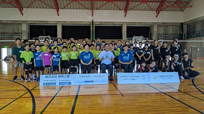 女子Vリーグをしまなみ海道に！バレーボール教室in伯方島の写真 1
