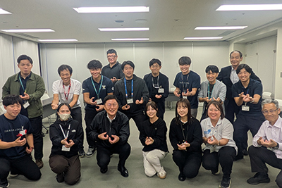 太田式綱引き大会出場職員への激励の写真 1