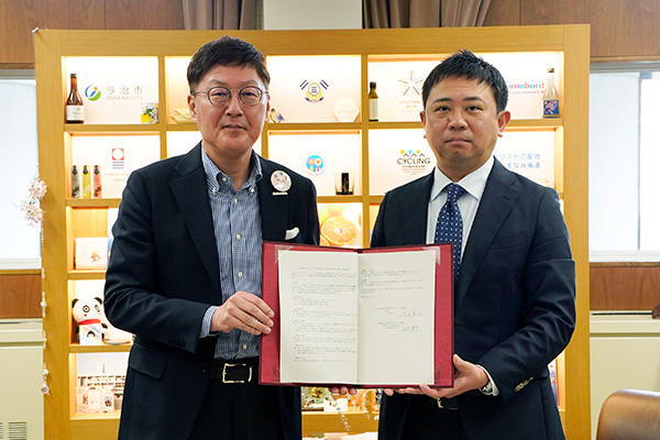 災害時におけるレンタル機材及び敷地の提供に関する協定<br>（株式会社山本精工所様）の写真 1