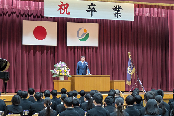 今治市立桜井中学校　令和7年度卒業式の写真 1