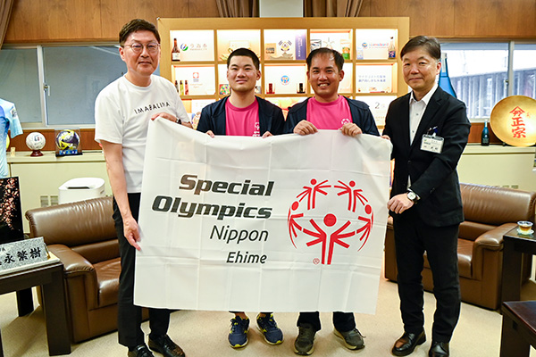 2026年第9回スペシャルオリンピックス日本<br>夏季ナショナルゲーム・東京大会出場者との面会<br>（御手洗　実選手、山下　貴弘選手）の写真 1