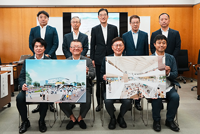 今治市ネウボラ拠点施設整備・運営事業に関する記者発表の写真 1