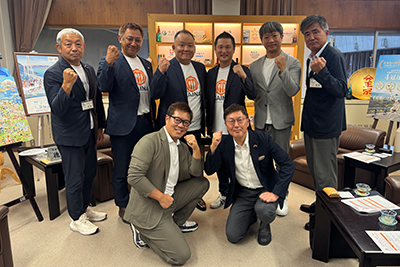 愛媛飲食GAINA会<br>(一般社団法人日本飲食団体連合会愛媛支部)表敬訪問の写真 1