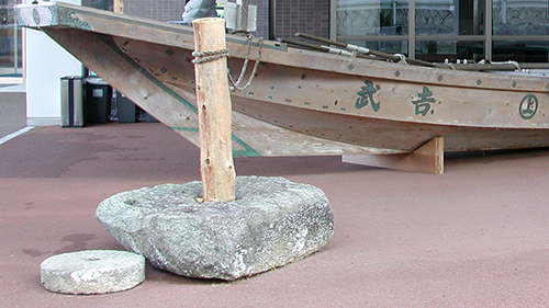 繋船石の写真
