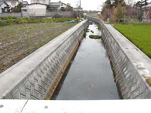 名切川上流端の写真