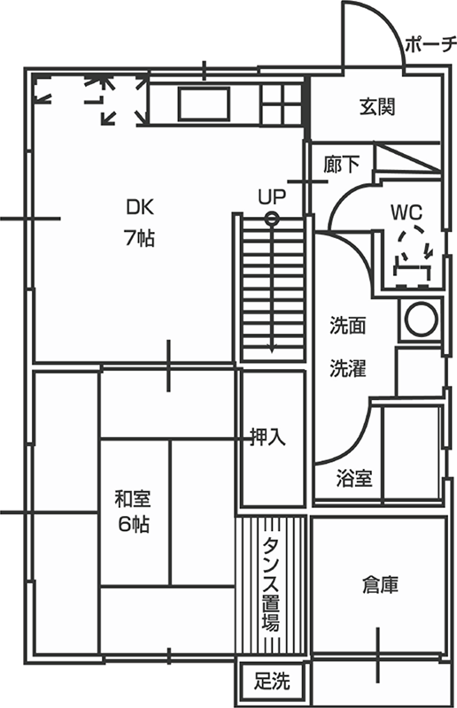 Bタイプの間取図