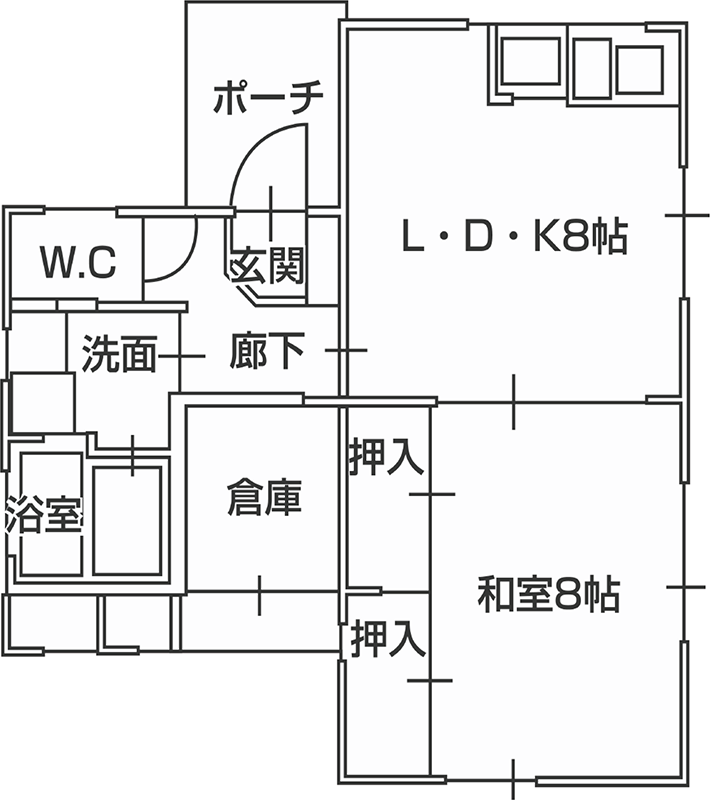 Cタイプの間取図