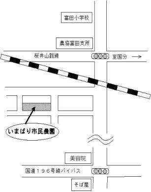 いまばり市民農園は今治市高市にあります