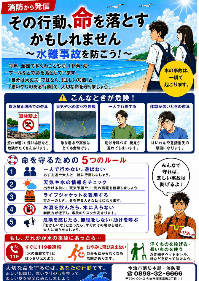水の事故ゼロへ、今できる備え