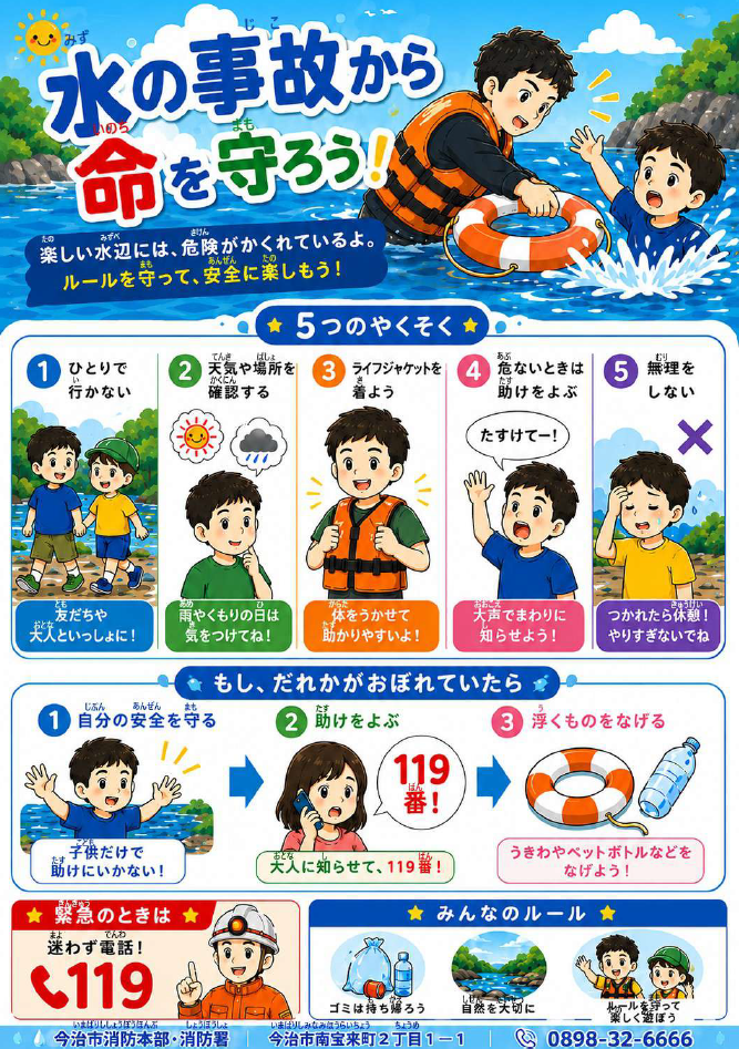 水の事故ゼロへ、今できる備え