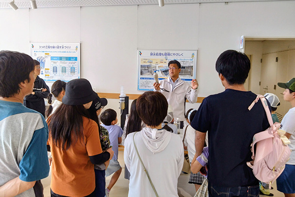 ダム・浄水場スタンプラリーの様子3